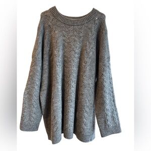 AVA&EVE SOFT KNITTED SWEATER IN GRAY